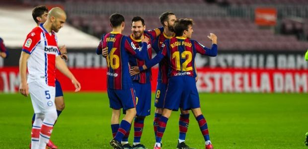 برشلونة يقسى ألافيس في ليلة من ليالي ميسي