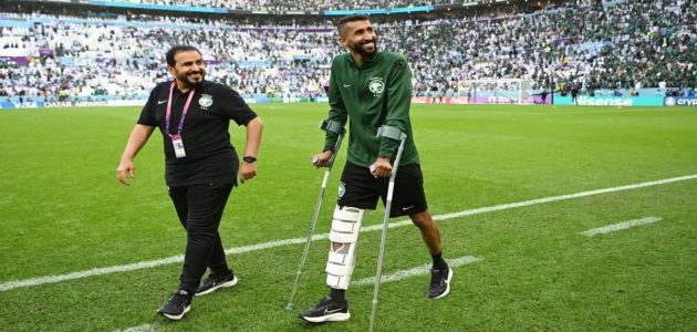 المنتخب السعودي يكشف طبيعة إصابة سلمان الفرج.. هل سيشارك في مباريات المونديال؟