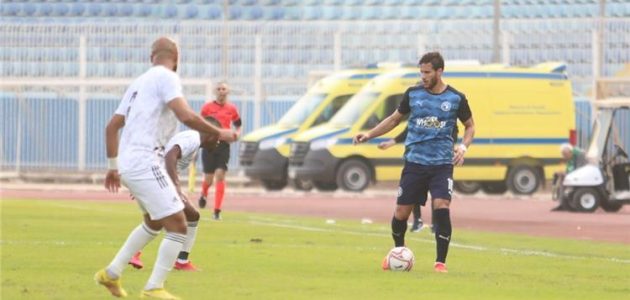 رمضان صبحي رجل مباراة بيراميدز والمقاولون في الدوري المصري