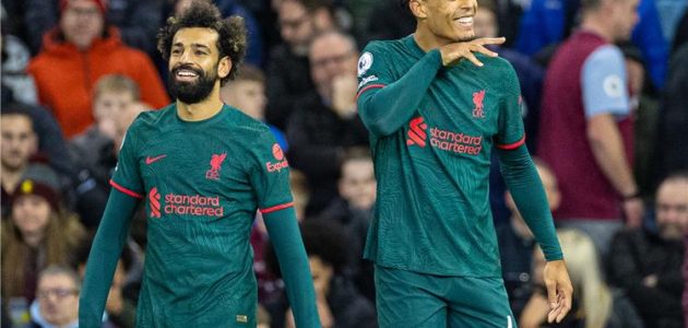 فيديو | محمد صلاح يصنع وفان دايك يسجل هدف ليفربول الثاني أمام أستون فيلا