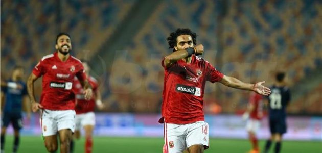 فيديو | حسين الشحات يُسجل هدف الأهلي الأول أمام منتخب السويس في الوقت القاتل