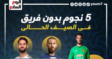 دى دخيا وراموس أبرز نجوم بدون فريق فى الصيف الحالى.. إنفوجراف