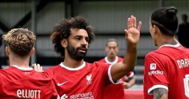 محمد صلاح يسجل هدفا ويصنع فى تعادل ليفربول مع جرويتر فورث 4-4 ودياً